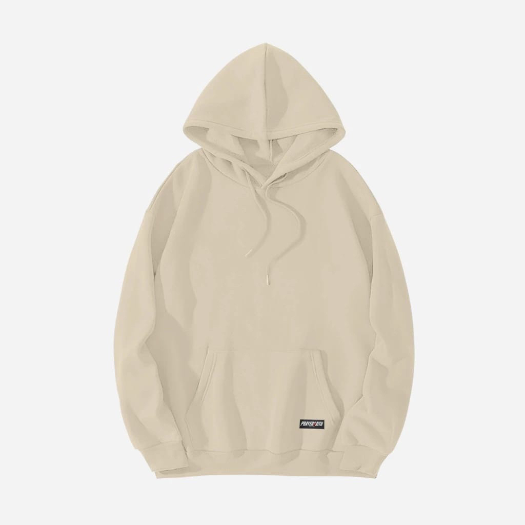 HOODIE POLOS PRIA WANITA BASIC CREAM