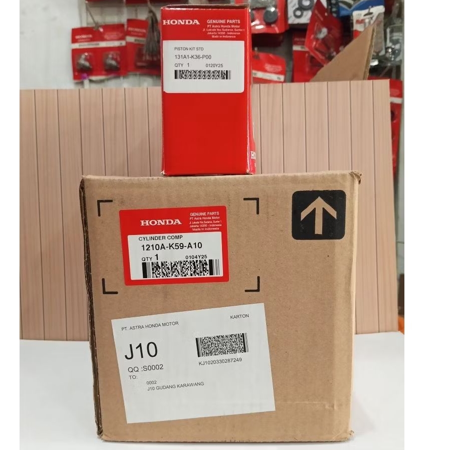Blok Seher K59 + Piston Kit K36 STD Set Vario 150 PCX 150 Adv 150 Original AHM
