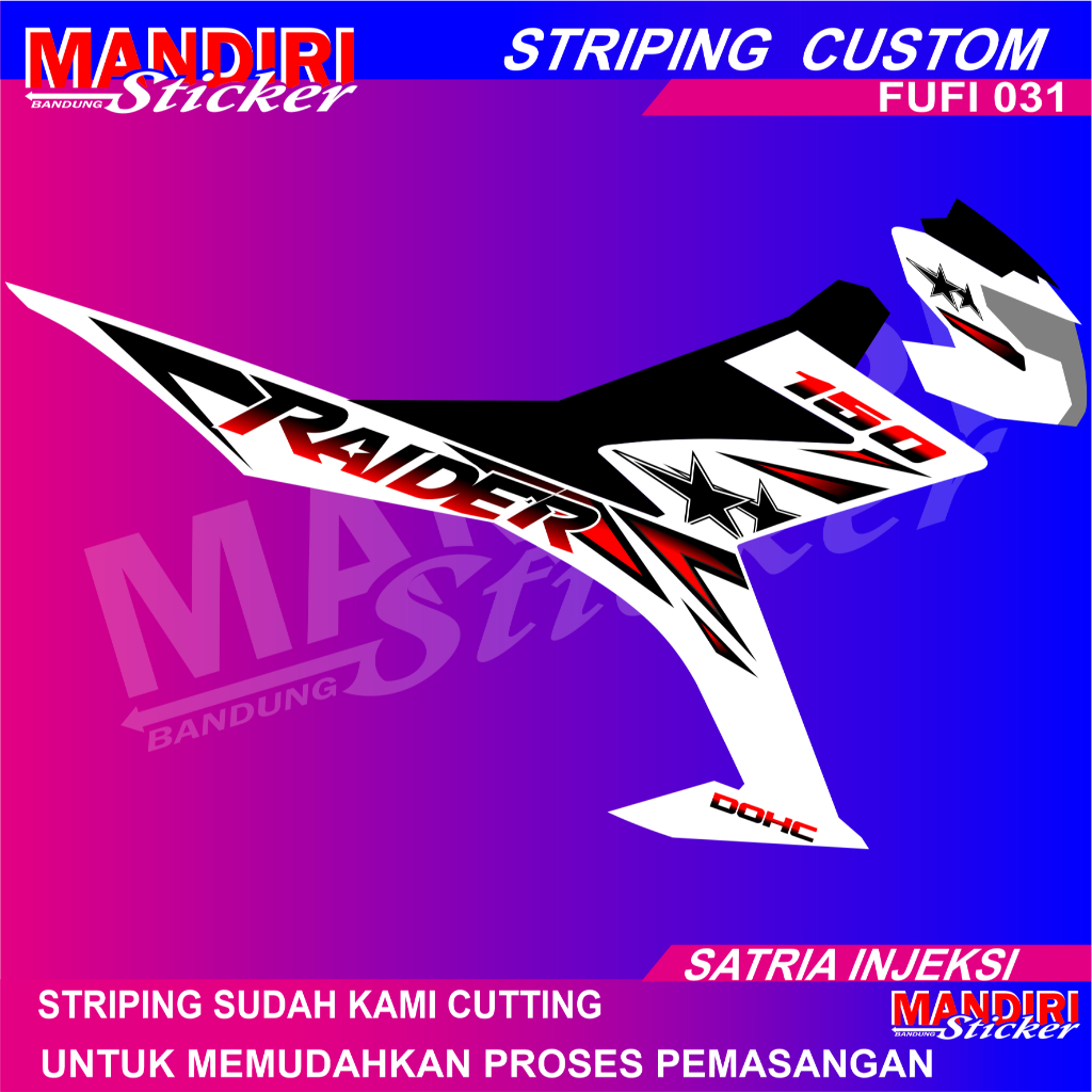STRIPING SUZUKI SATRIA FU INJEKSI