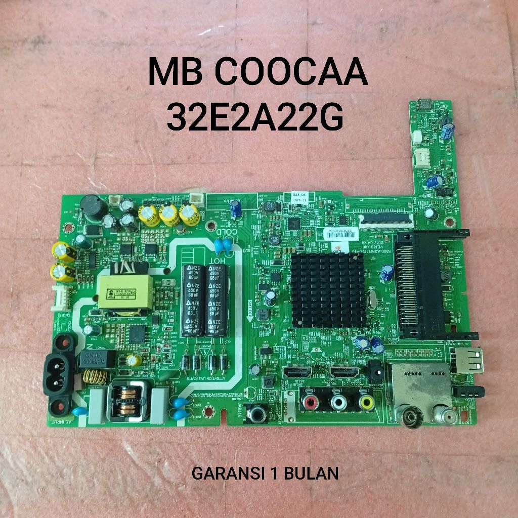 MAINBORD TV COOCAA 32E2A22G - MB - MOTHERBOARD - MOBO - MODUL - MESIN TV LED COOCAA 32E2A22G
