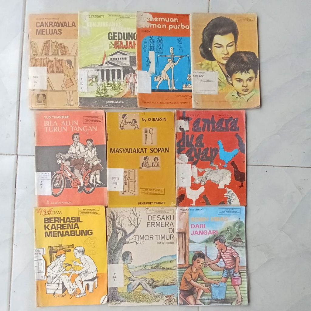 buku cerita jadul - balai pustaka dll. (tahap 1)