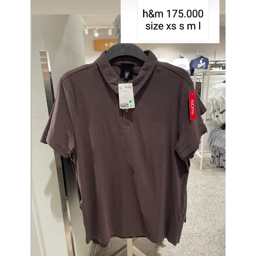 hnm polo shirt// kaos polo branded mall// fashion branded