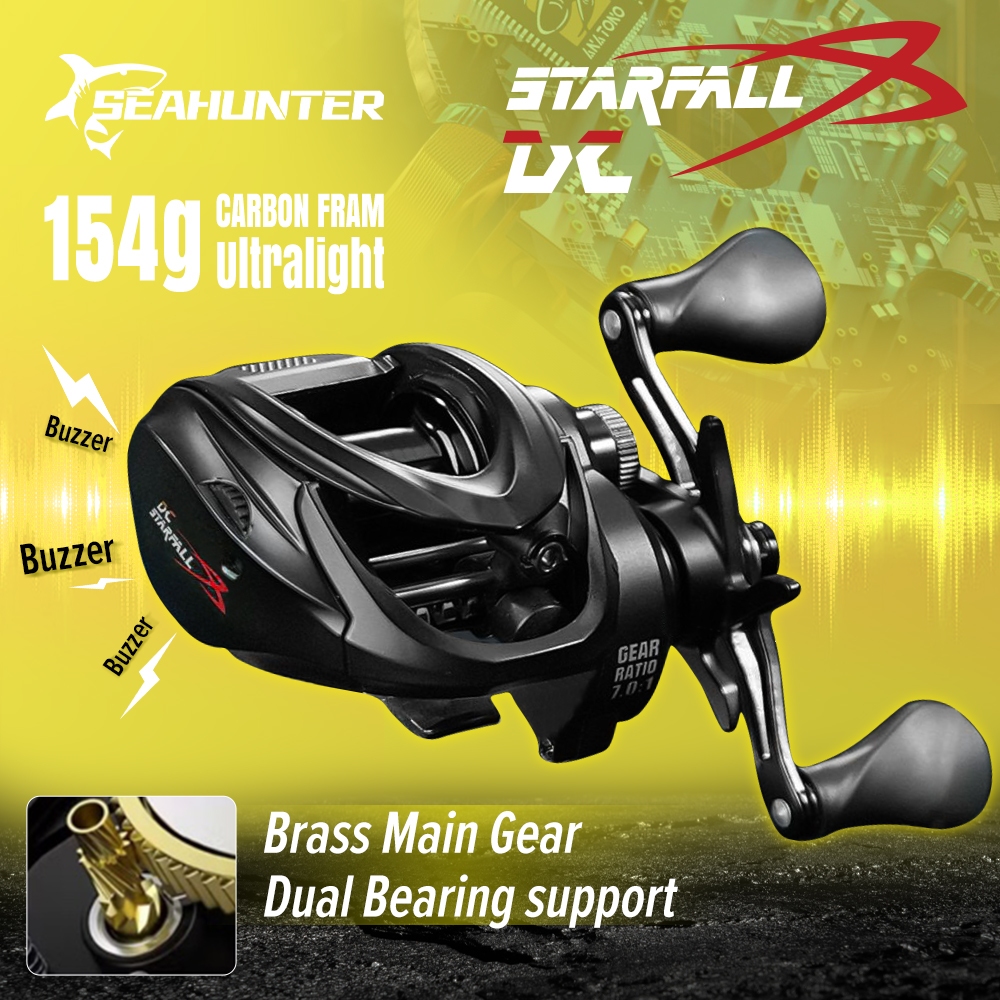 TERLARIS [OFFICIAL] SEASIR x SEAHUNTER Starfall DC Reel BC Pancing Baitcasting Reel, Digital