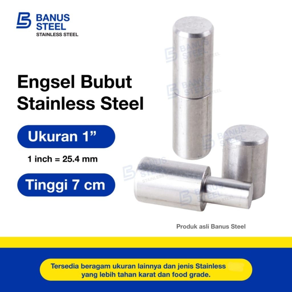 Engsel bubut stainless 1" inch engsel pintu 1 inch engsel jendela 1 inch engsel bubut stainless