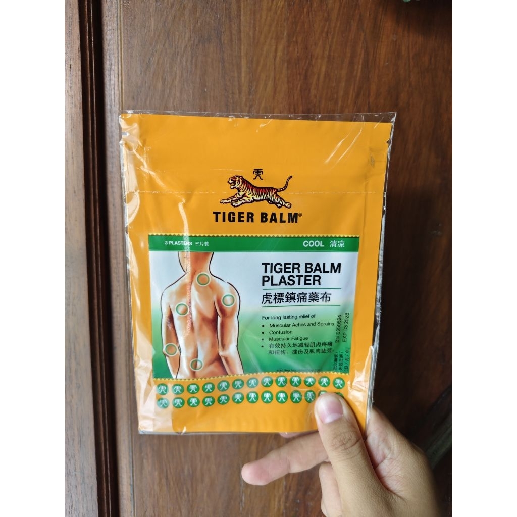 [READY & BISA INSTANT] Tiger Balm Plaster Original Singapore