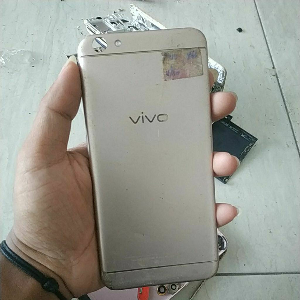 backdoor bekas Vivo y66l, tombol lengkap lecet pemakaian