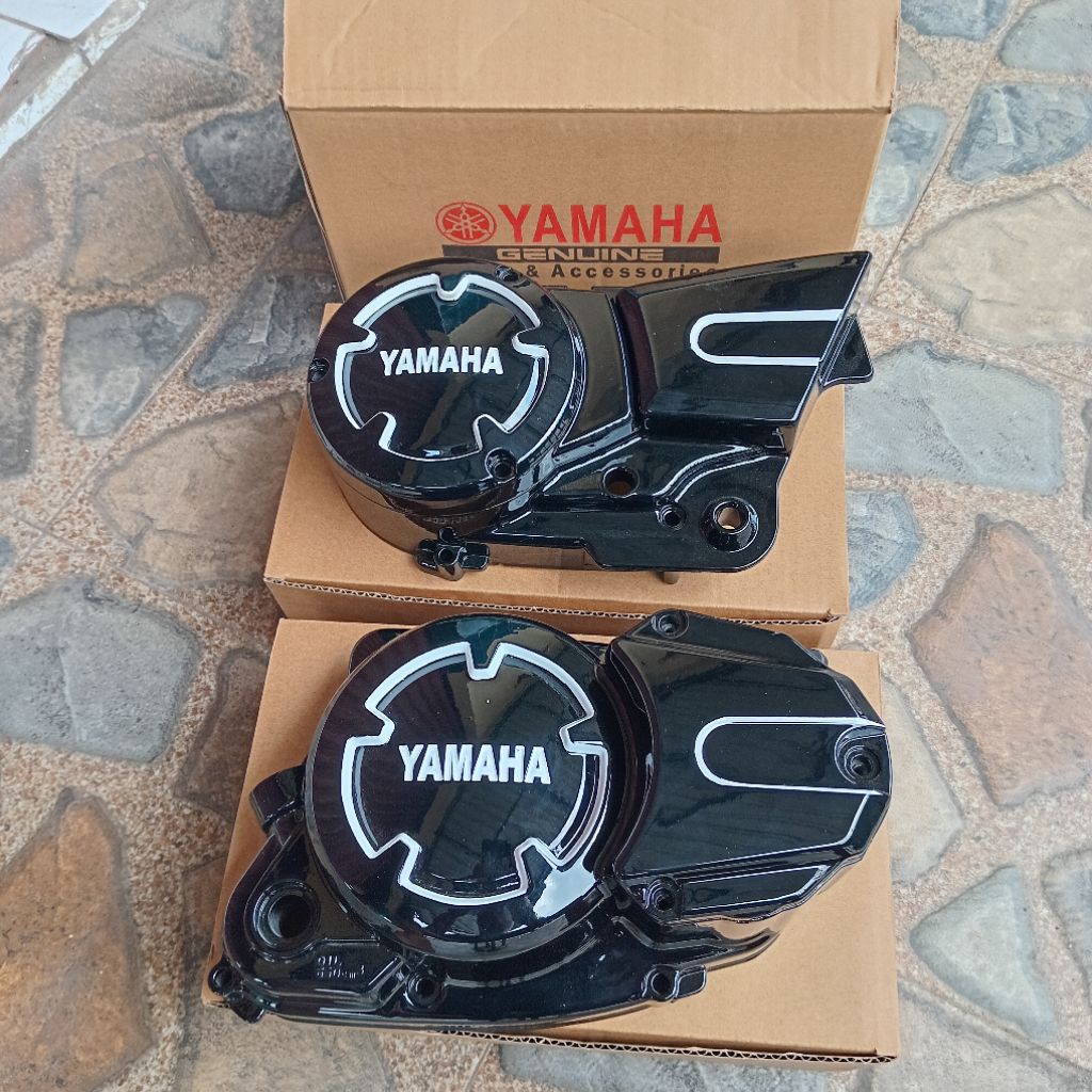 Bak kopling rx king hitam glossy lis putih | Bak kopling rx king lis putih hitam glosy