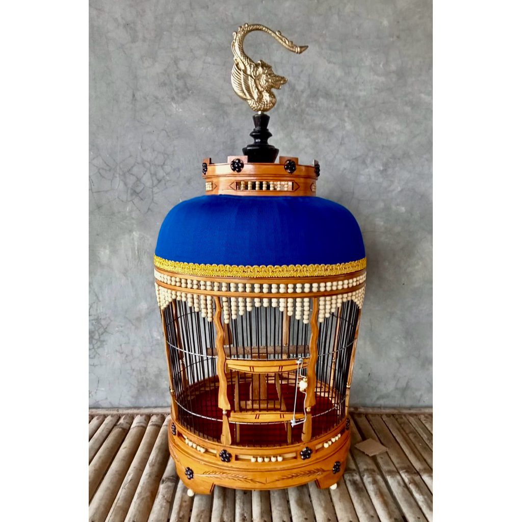 sangkar perkutut kudusan ruji bambu