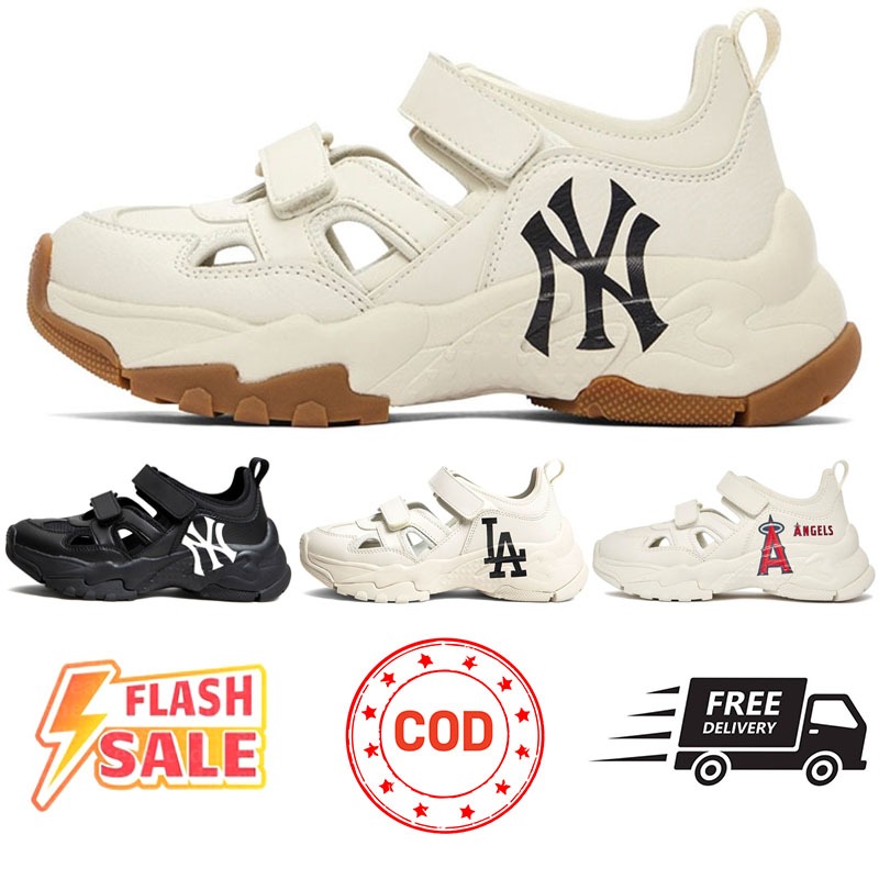 【READY STOCK】Sepatu Wanita MLB Bigball Chunky Mask New York Yankees Sepatu Pria Sandals MLB NY LA
