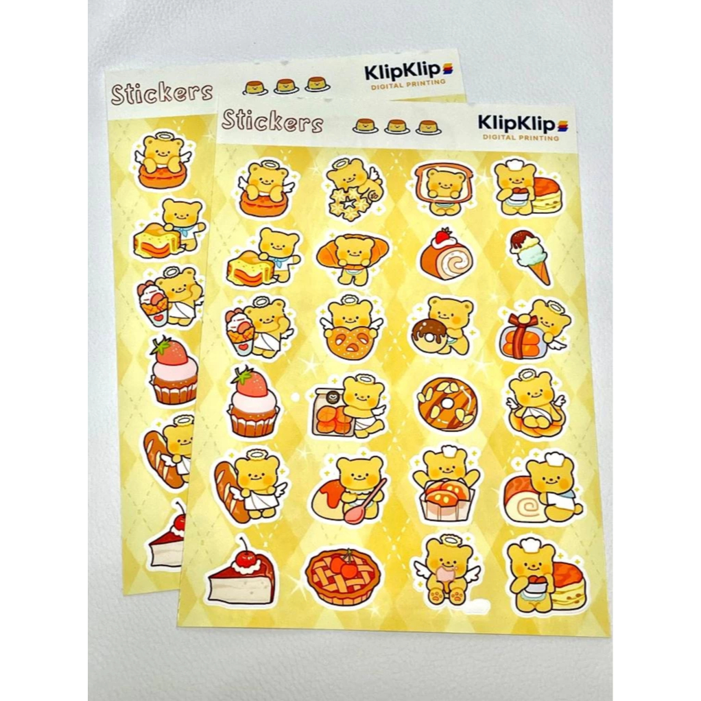 

Stiker Pack Honey Bear Glossy Stiker Lucu Beruang Kuning untuk Dekorasi Buku Anak - N3D