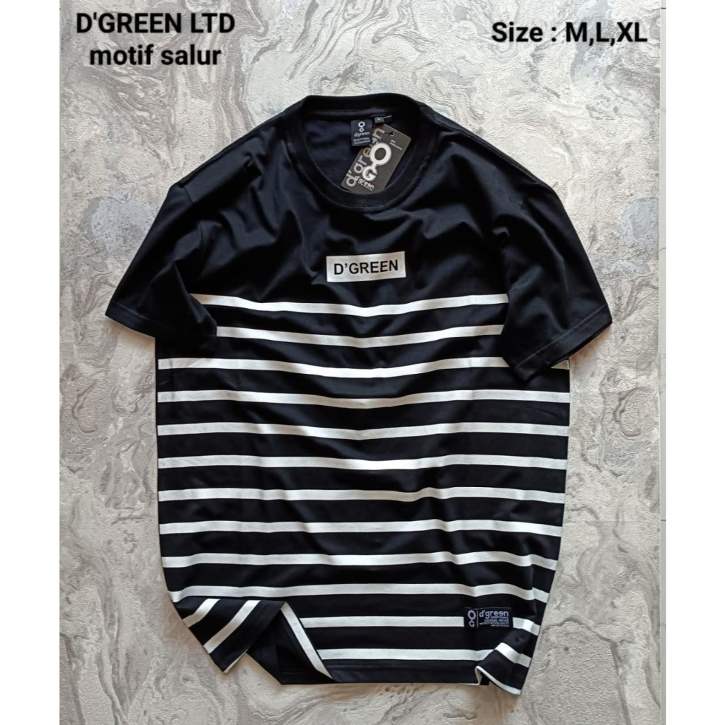 KAOS D'GREEN t-shirt lengan pendek hitam pria wanita Kaos Distro Pria Original Motif Koran Adem