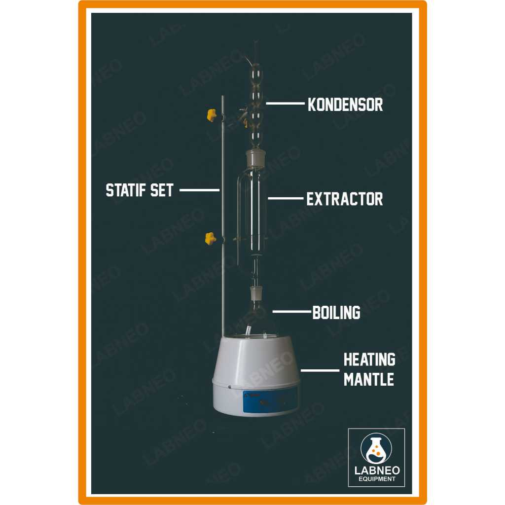 SOXHLET EXTRACTOR + HEATING MANLTE