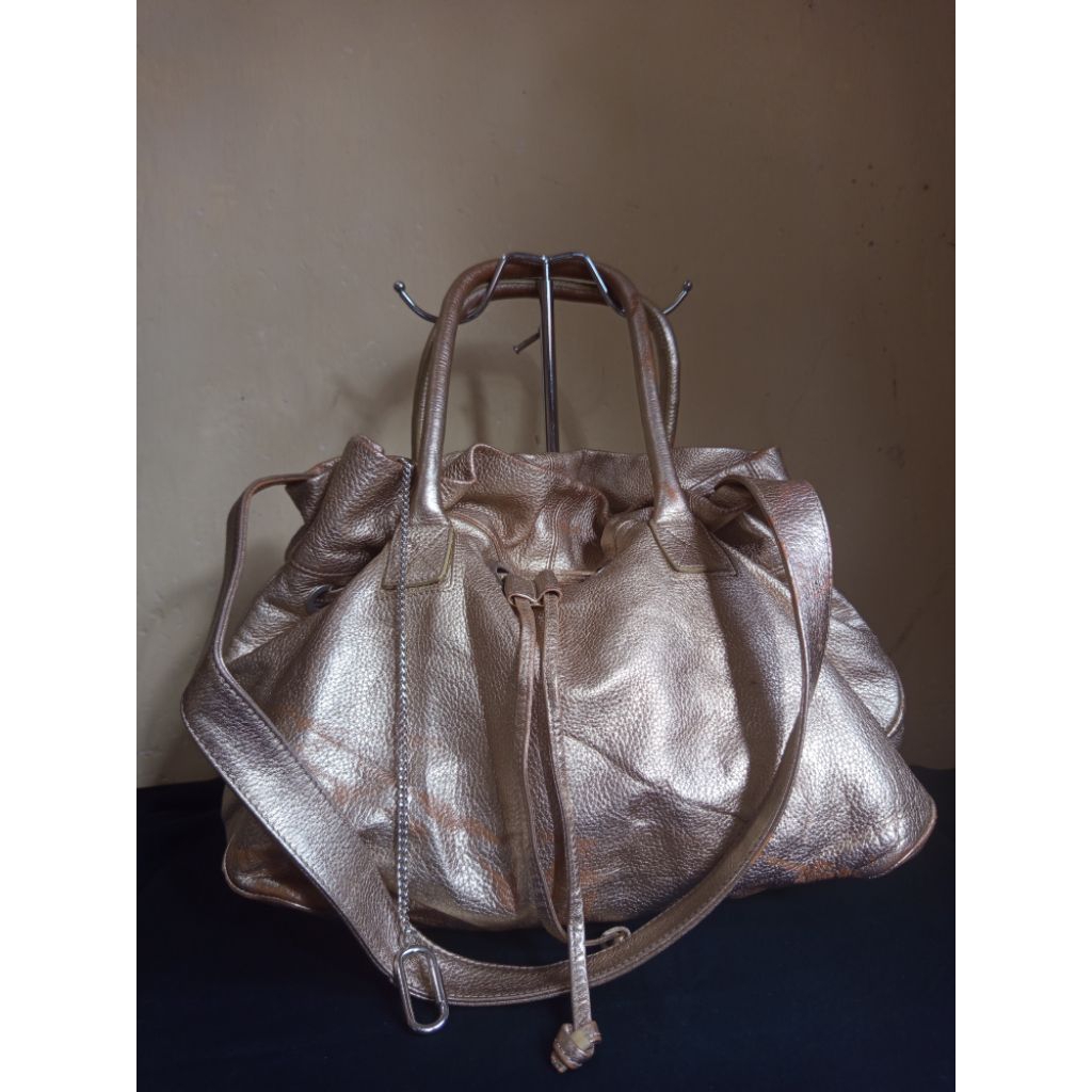 Tas Hobo Serut Tote Sonia Rykie kulit asli second ori