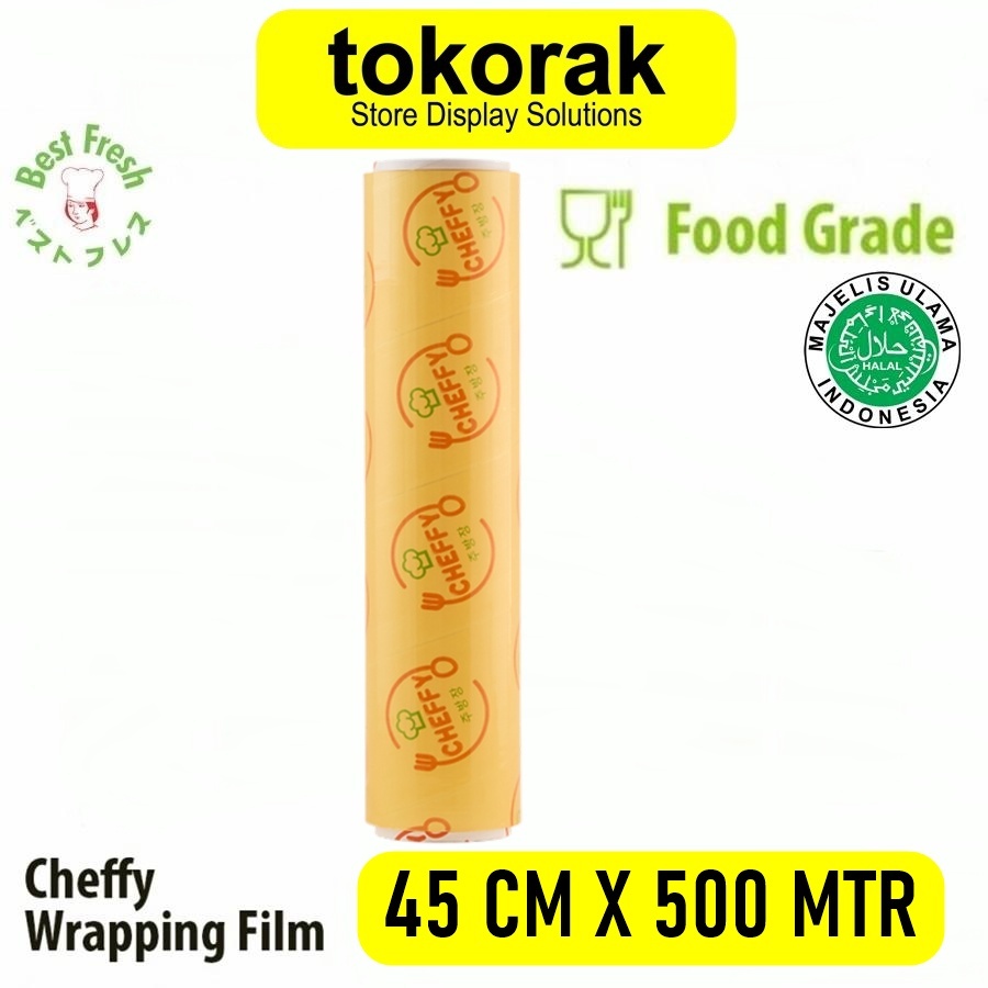 CHEFFY WRAPPING ROLL 45 CM x 500 M PLASTIK WRAP MAKANAN 45CM X 500M