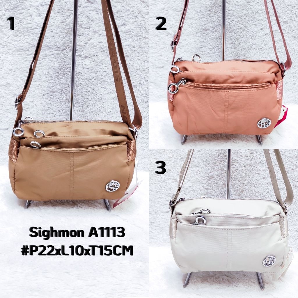 TAS SELEMPANG SIGHMON / TAS SELEMPANG WANITA IMPORT KODE A1113 POLOS