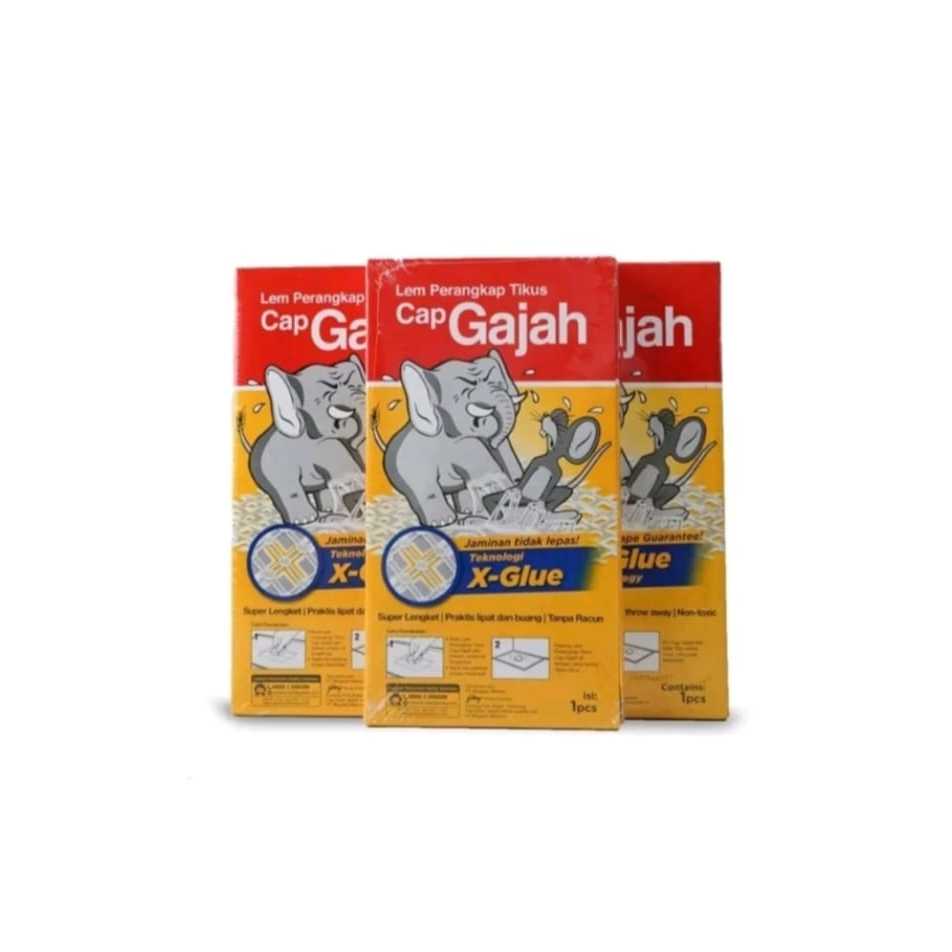Lem Perangkap Tikus Cap Gajah Papan / Trap Siap Pakai Lem Tikus PAPAN cap gajah 70gr perangkap jebak