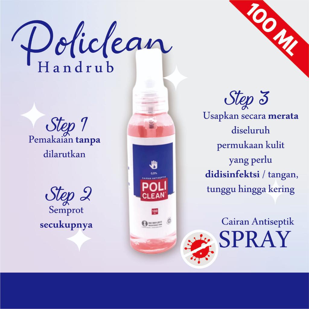 POLICLEAN HAND RUB 100 ML  HAND SANITIZER
