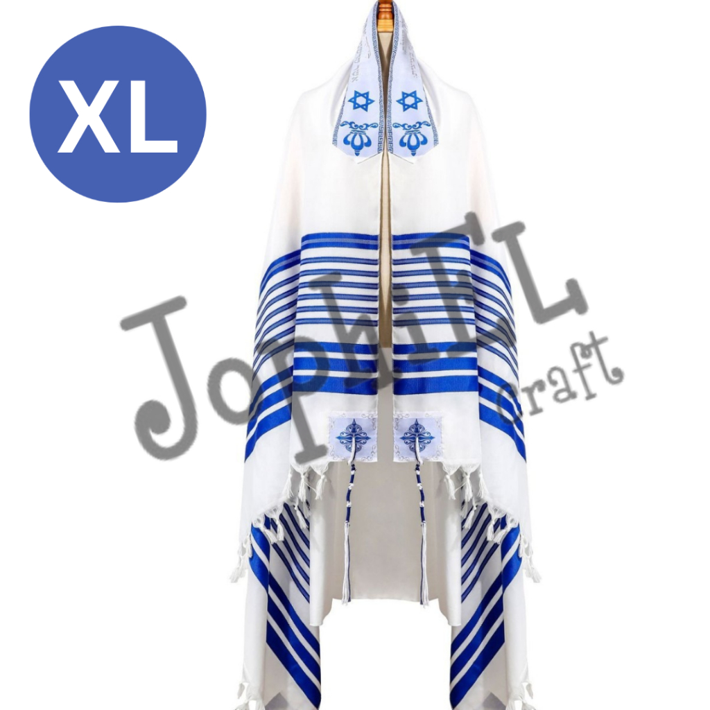 [READY] TALLIT GADOL TSITSIT ATRIBUT IBADAH JUBAH DOA TALLIT PRIA WANITA