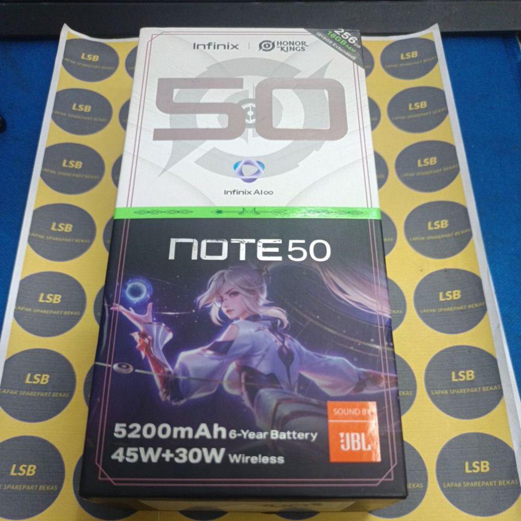 DUS BOX KARDUS HANDPHONE INFINIX NOTE 50 ORIGINAL BEKAS