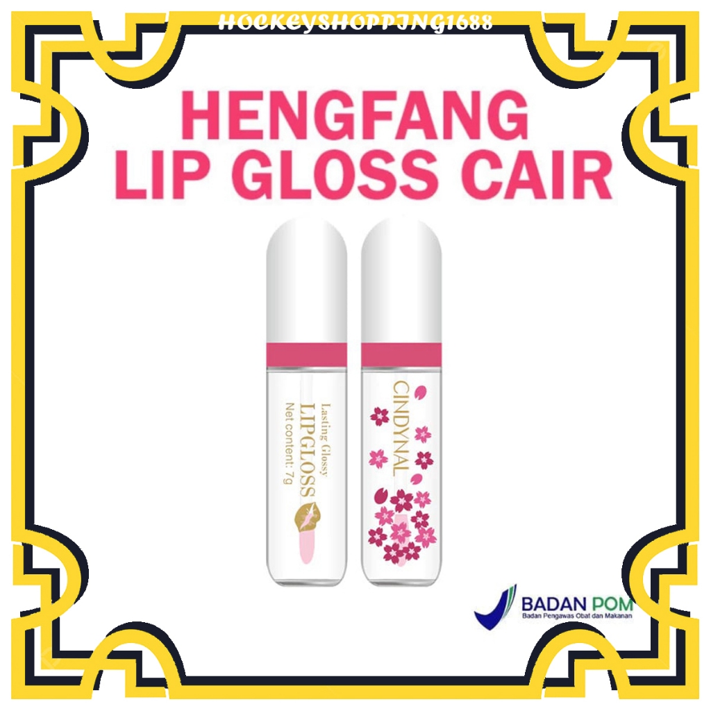 HS BPOM PEMERAH BIBIR LIP GLOSS HENGFANG LIPSTICK BENING BERUBAH WARNA LIPSTICK BENING