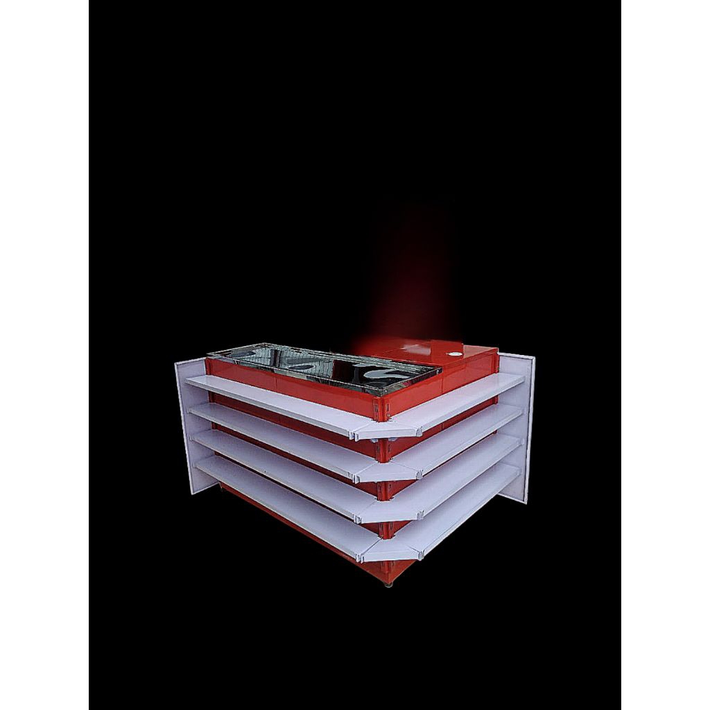 Meja Kasir letter L untuk toko / minimarket