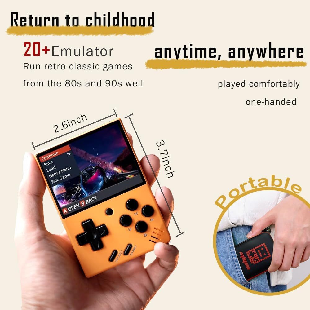 Miyoo Miyoo Mini V4 Retro Game Console, Portable Handheld Game Console