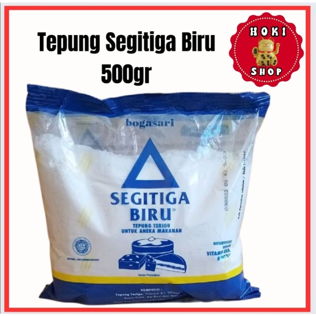 Tepung Segitiga Biru 500gr / Tepung Terigu Segitiga Biru