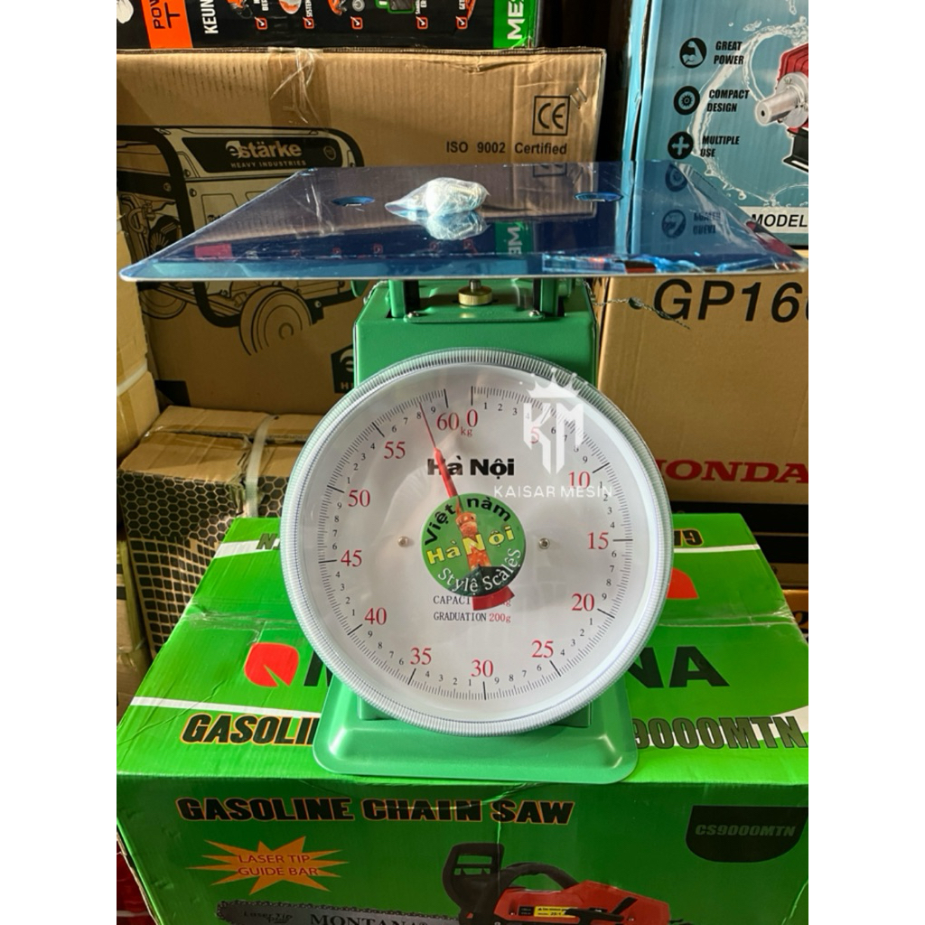 Timbangan vietnam model duduk 60 kg / timbangan jarum pegas model rata