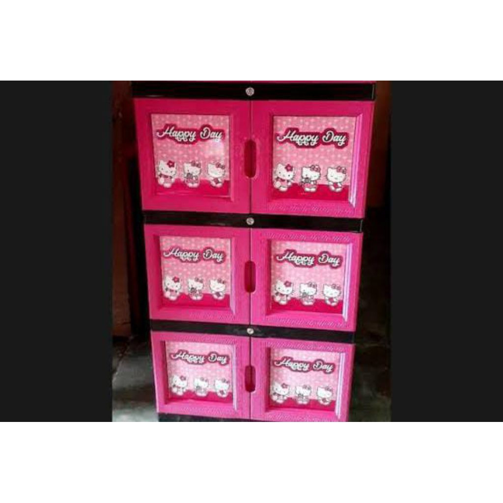 Lemari Pakaian Plastik - Lemari Plastik - Lemari Pakaian - Lemari Anak - Lemari Karakter - Lemari Mi