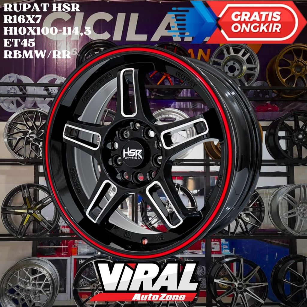 Velg Mobil Sienta, Ertiga, New Avanza, Stargazer, Ring 16 HSR RUPAT R16