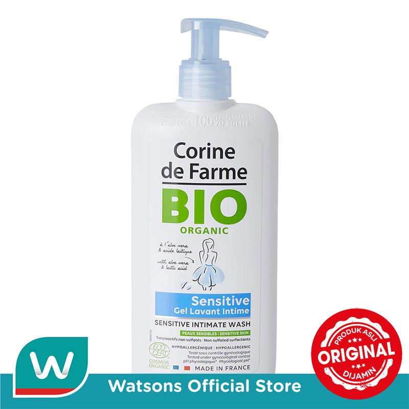Corine Farme Bio Gel Pembersih Kewanitaan Sensitif 250 ml - Organik Gel Pembersih Kewanitaan Sensiti