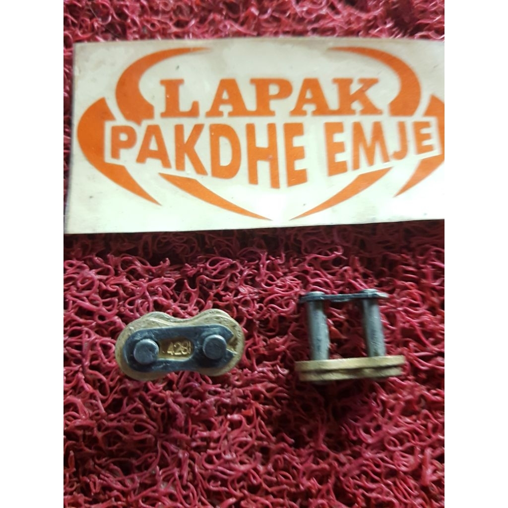 SAMBUNGAN RANTE SSS RANTAI 428 H 415 H 520 H HARGA PER 1 PCS KANCINGAN ORIGINAL SSS