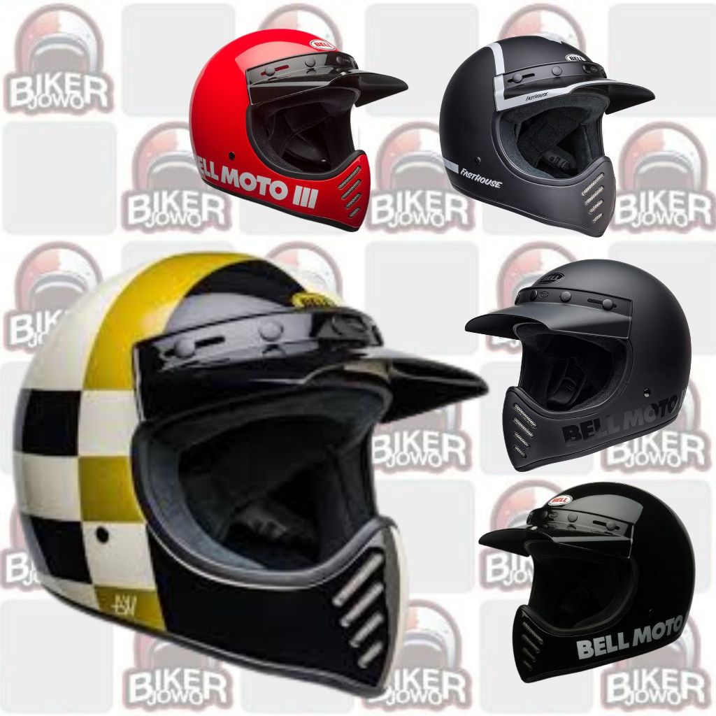 Bell Moto-3 Helm Adventure Helm Retro Fullface Retro Classic Helmet