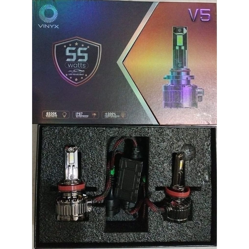 Lampu LED VINYX V5 H4 H11 - Headlamp Depan Mobil