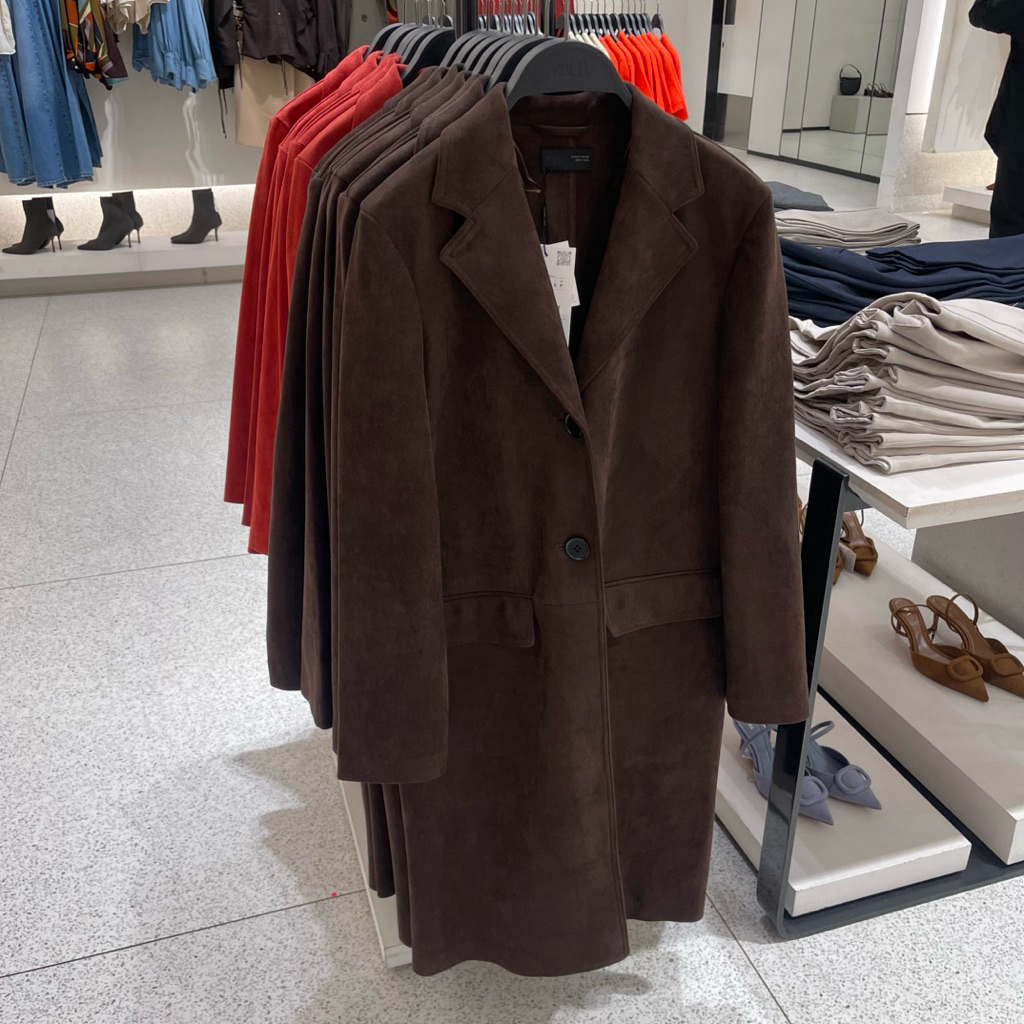 Coat mantel Suede ZARA Women jastip (jasa titip)