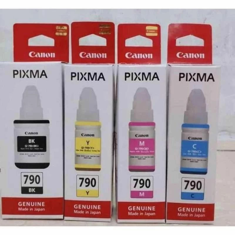 Tinta Canon 790 Ink Asli Tinta Printer Canon G1000 G2000 G3000 Series Warna Lengkap CMYK