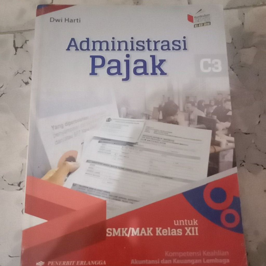 Buku Administrasi Pajak SMK Kelas 12 Penerbit Erlangga Kurikulum 2013