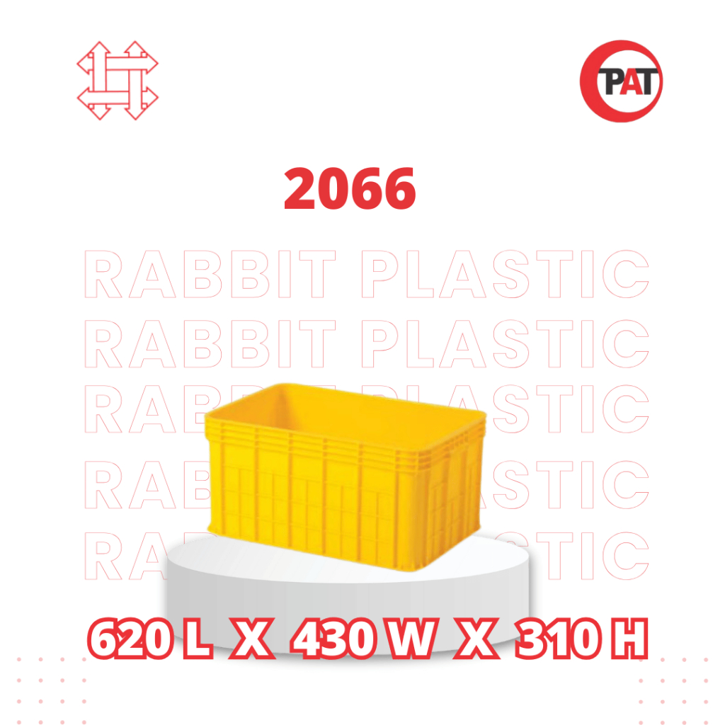 Rabbit Container Plastik Rapat 2066