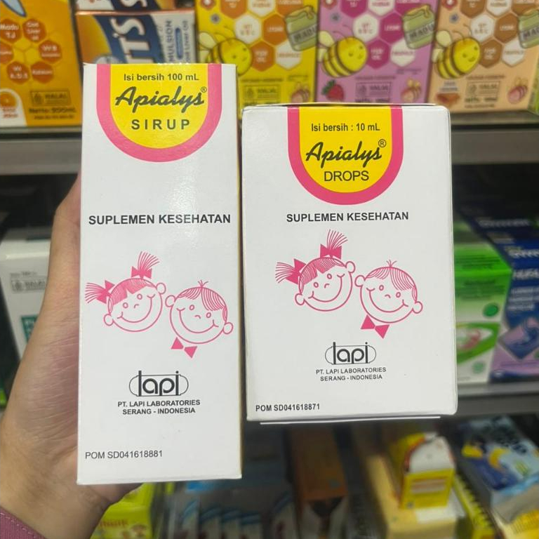 APIALYS DROP 10ml  / APIALYS SIRUP 100ml / SUPLEMEN KESEHATAN,MULTIVITAMIN