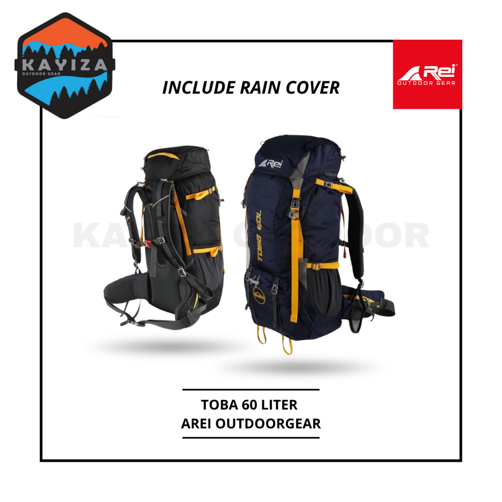 Tas Carrier Gunung - Tas Carrier Arei Toba 60L - Tas Gunung Arei Outdoorgear Original