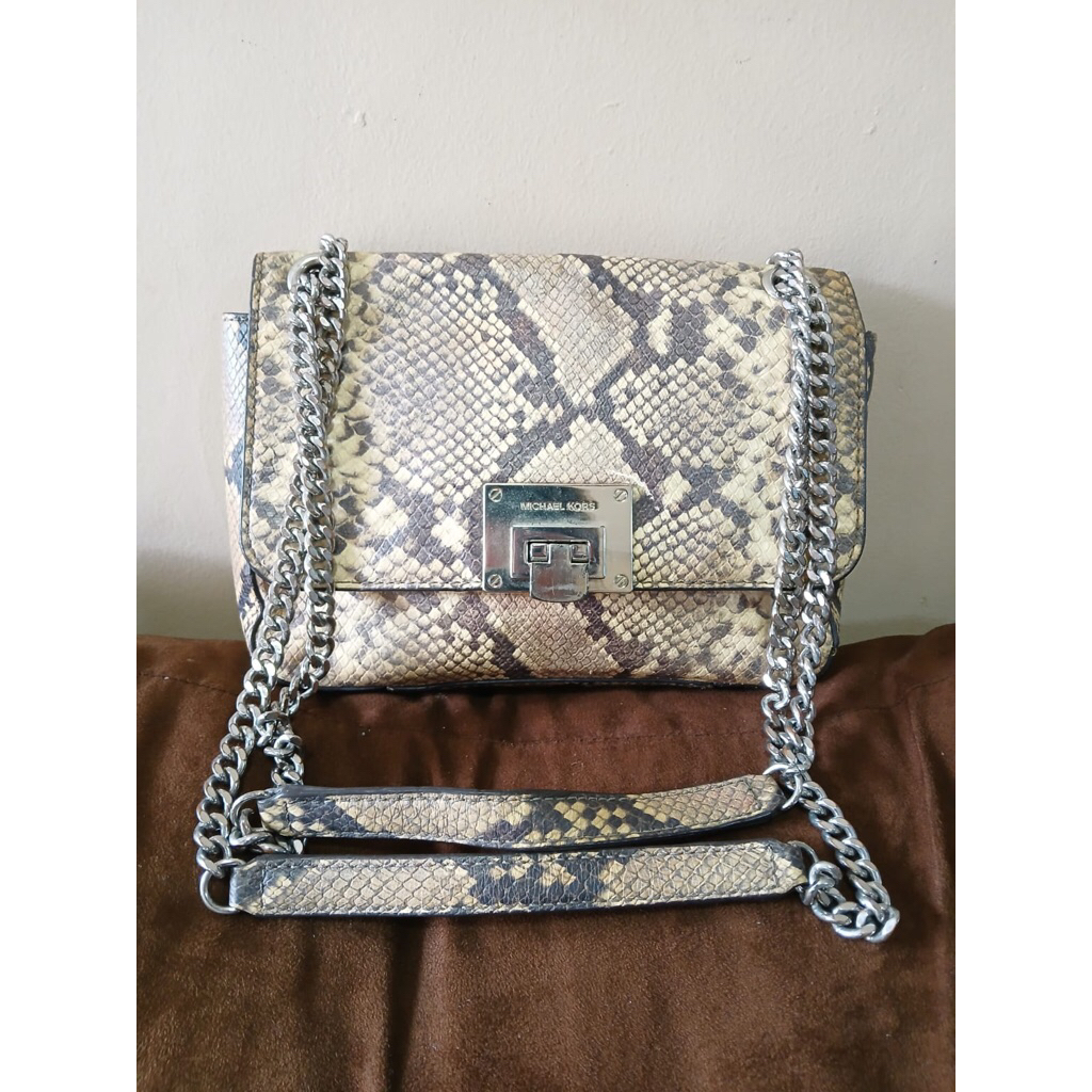 Tas Sling Bag Snake Kulit MK Preloved