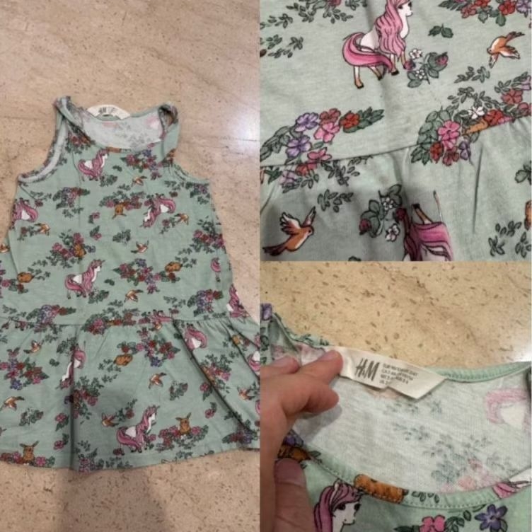 H&M dress casual dress anak (3)