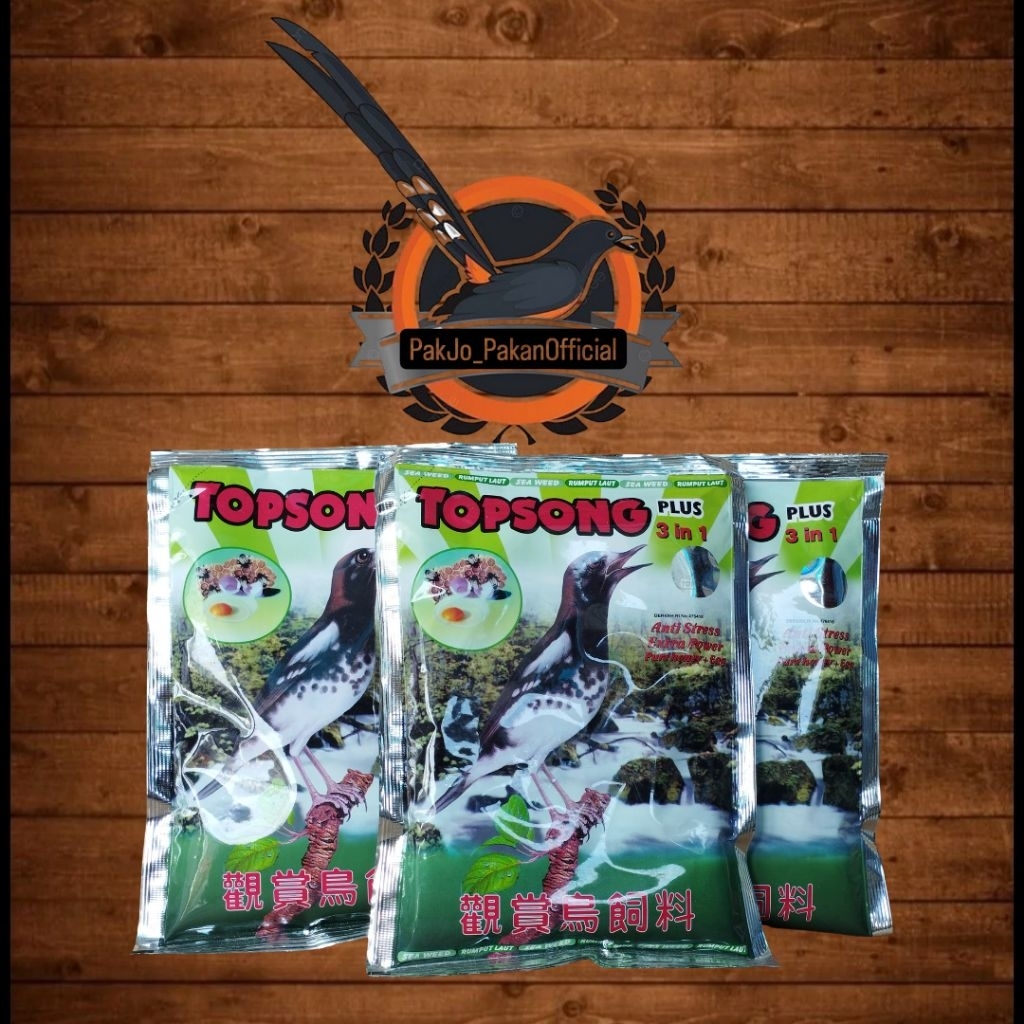 TOPSONG COKLAT DAN TOPSONG RUMPUT LAUT, TOPSONG HIJAU, TOPSONG KUNING TOPSONG PAKAN MURAI