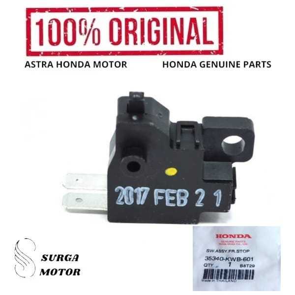 Switch Rem Depan Motor Honda Blade Karbu BeAT CB 150 Verza CRF Genio Mega Pro PCX Revo Scoopy Sonic 
