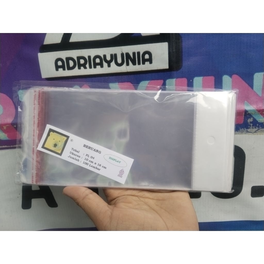 Plastik Opp 10x16 Aksesoris & Souvenir - Plastik Opp 10 x 16 Stationery & Masker