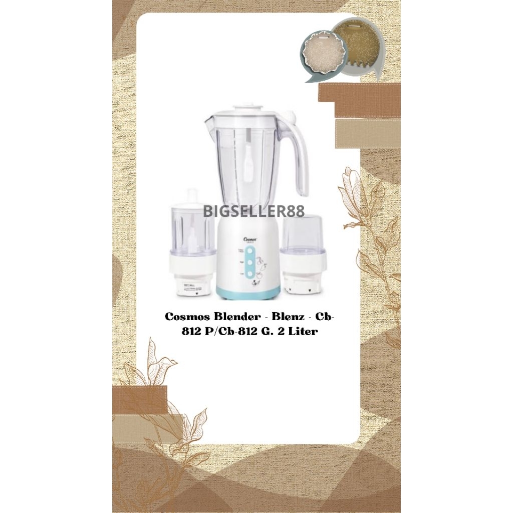 Cosmos Blender - Blenz - Cb-812 P/Cb-812 G. 2 Liter