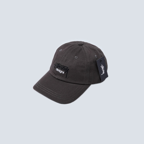 Topi STUSSY DESIGNS LOW BLACK BROWN CAP 100% ORIGINAL