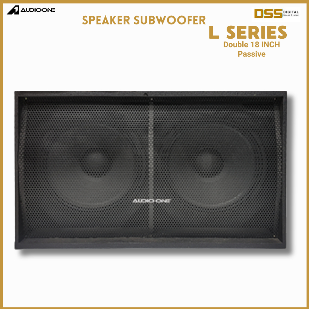 Subwoofer Type L Double 18 Inch Pasif 3000 Watt AUDIOONE  Bass Lapangan Sound System | DSS