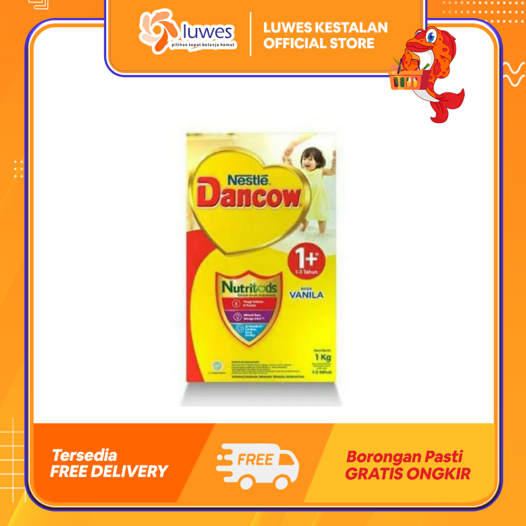 (LUWES) DANCOW 1+ 1kg Usia 1-3 Tahun | Susu Dancow 1+ Berat 1 Kg Usia 1-3 Tahun