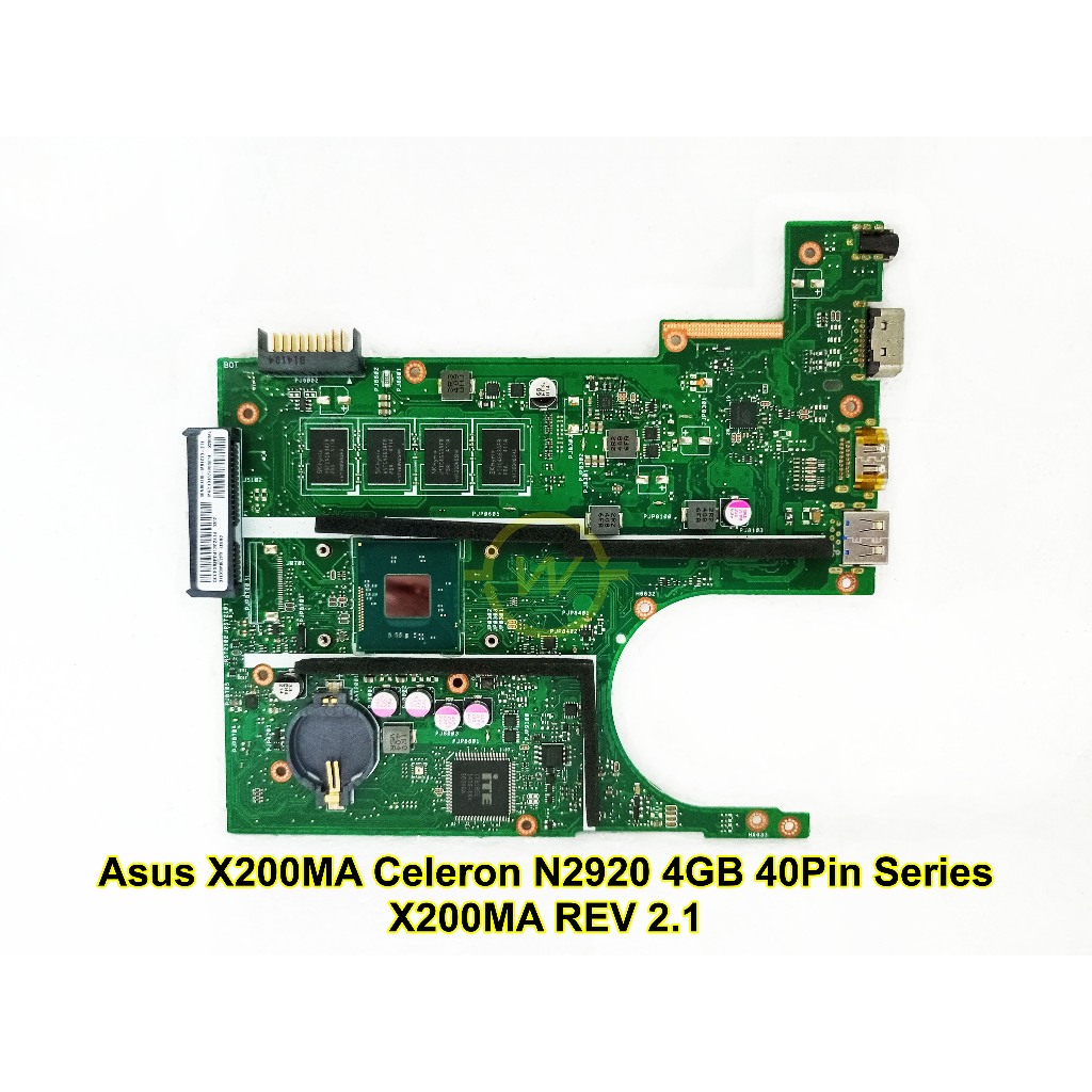 Mainboard Motherboard Laptop Asus X200 X200M X200MA RAM 4GB Series